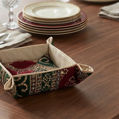 Hand Sequin - Red Green Breadbasket Trendy Home