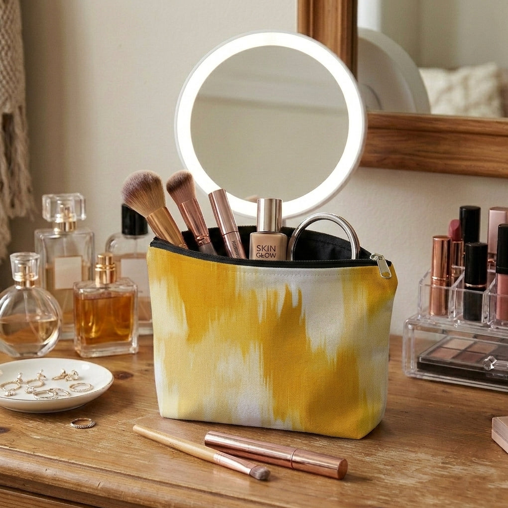 Printed - Solar Brushstroke Cosmetic Pouch Trendy Home