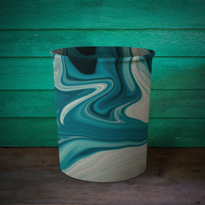 Printed - Blue Dumortierite Dustbin Trendy Home