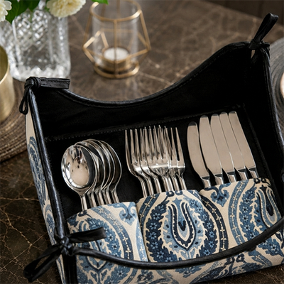 Printed - Moroccan Motif Cutlery Tray Trendy Home