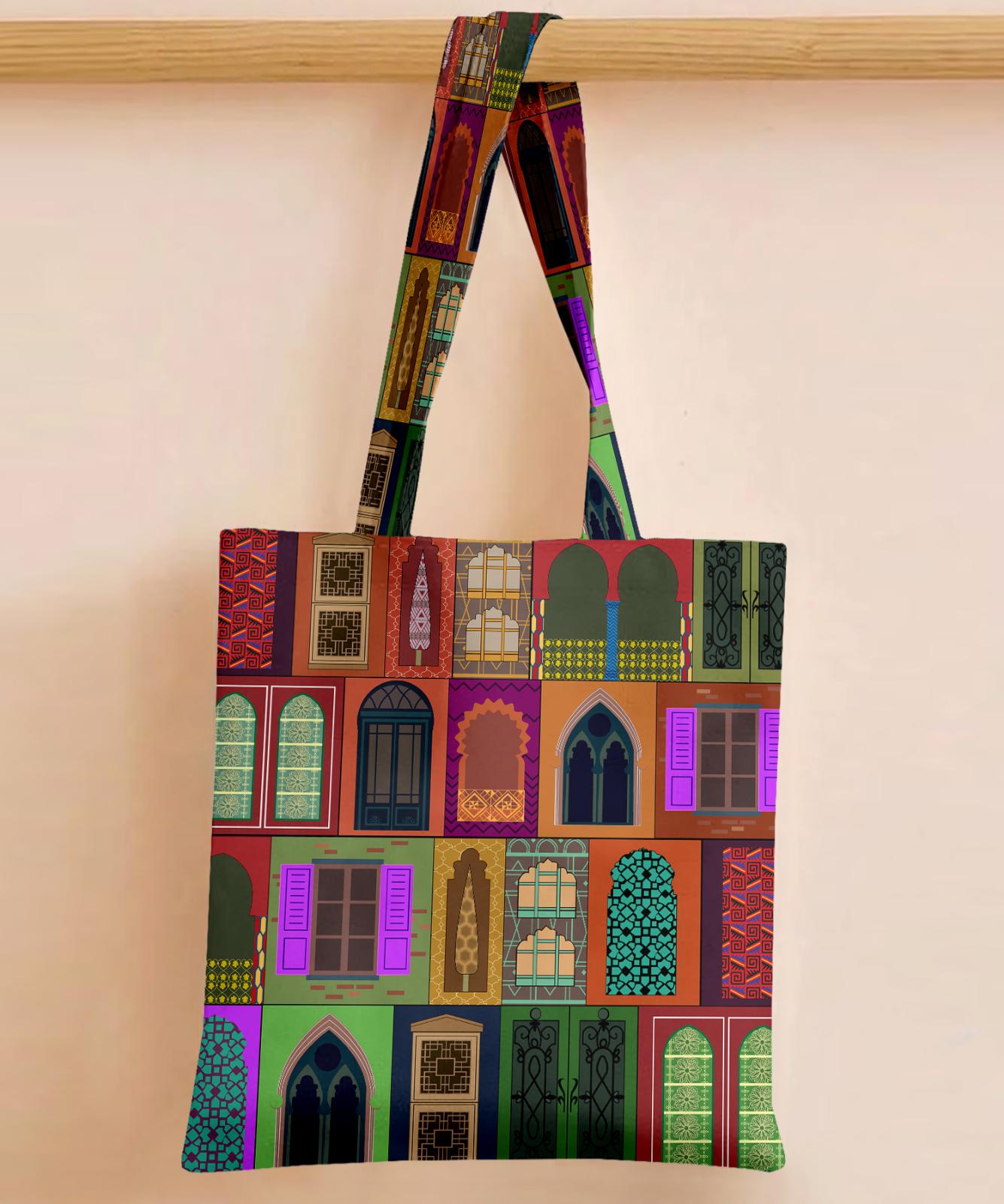 Printed - Mughal Glory Tote Bag Trendy Home