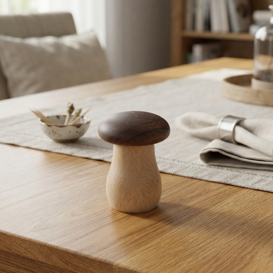 Wooden - Mushroom Toothpick Holder