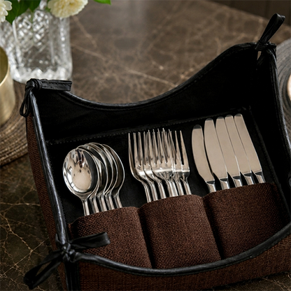 Fine Jute - Espresso Cutlery Tray