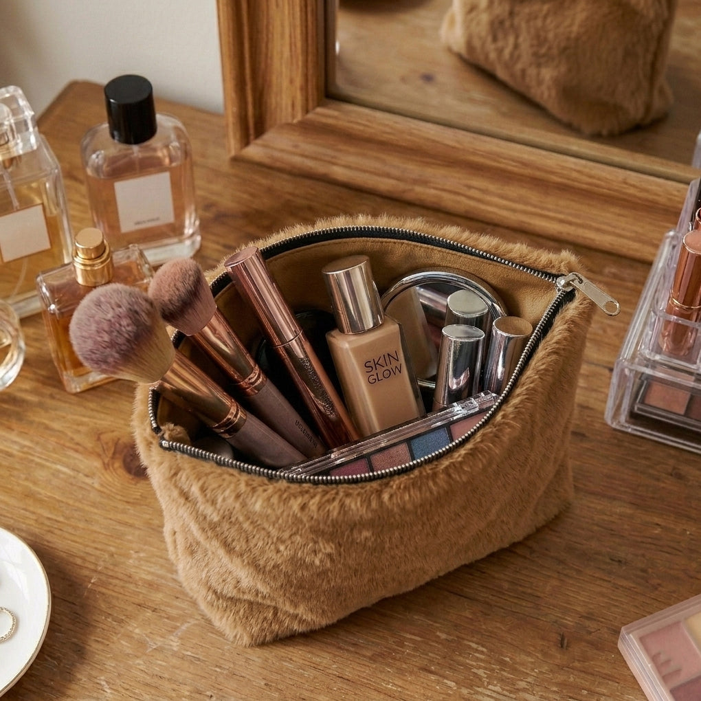 Cat Fur - Cinnamon Cosmetic Pouch