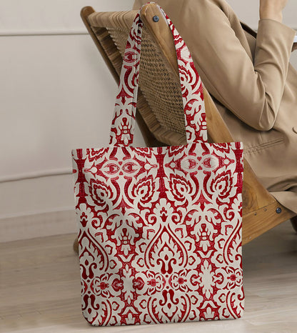 Printed - Rubine Tote Bag Trendy Home