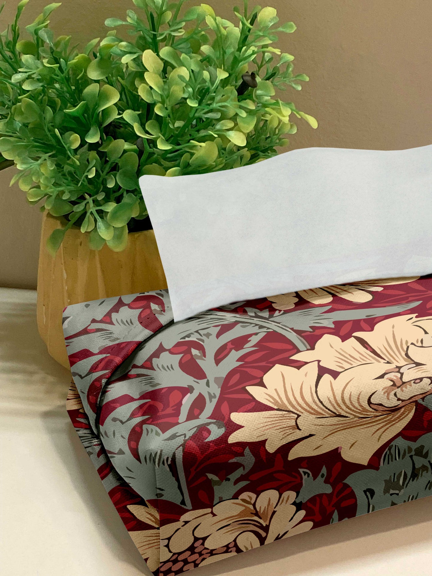 Printed - Petal Palette Tissue Box Trendy Home