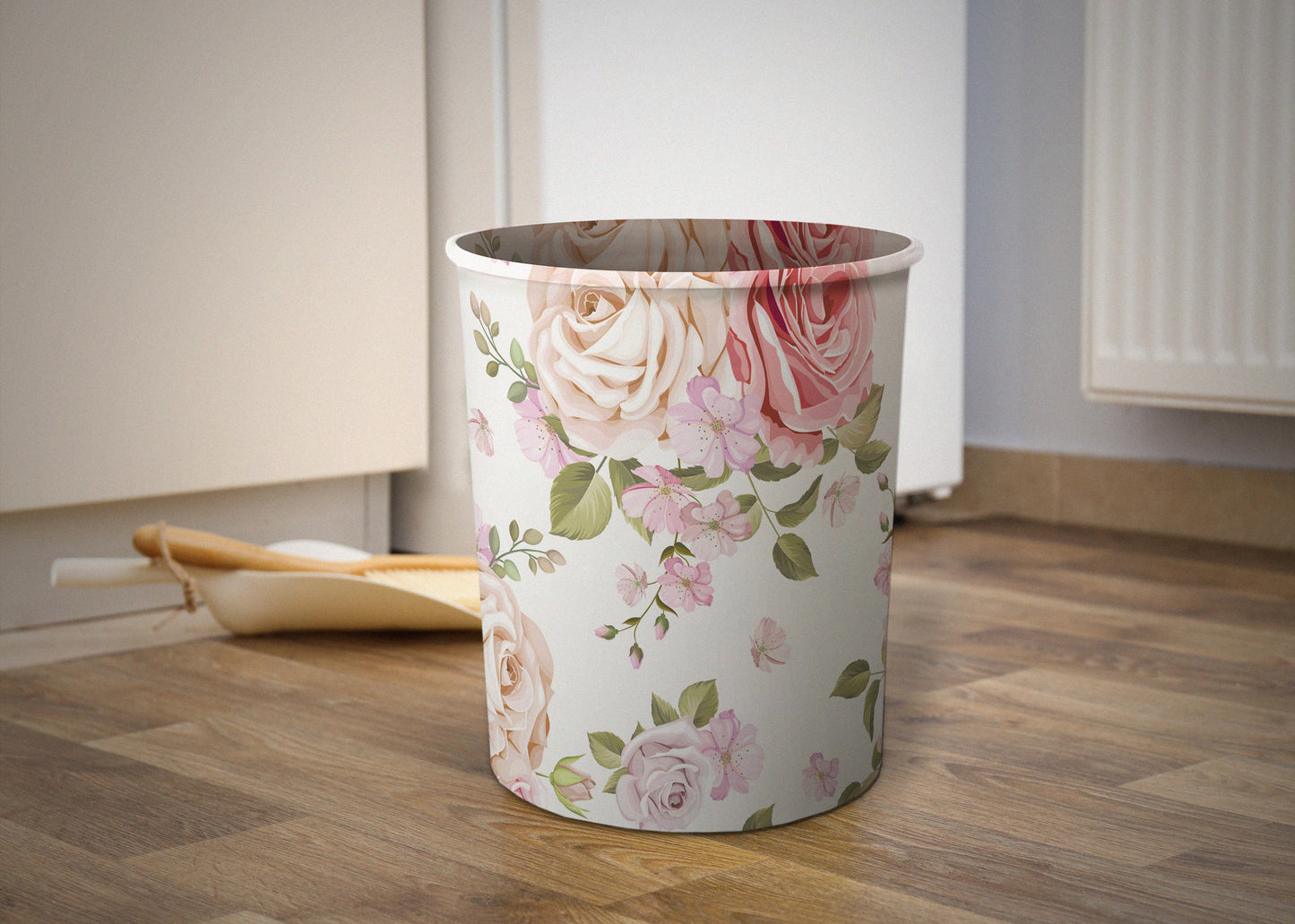 Pink Rose Dustbin Trendy Home