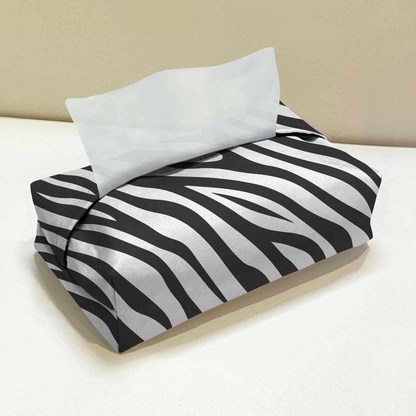 Zebra Skin Tissue Box Trendy Home