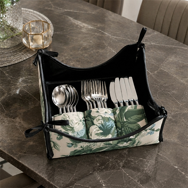 Printed - Victorian Green Cutlery Tray