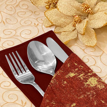 Shanghai Velvet - Rust Cutlery Pouch