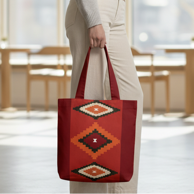 Printed - Azure's Jewel Tote Bag Trendy Home