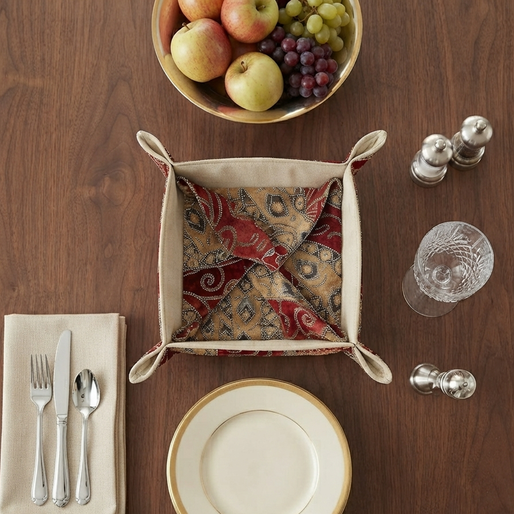Hand Sequin - Maroon Breadbasket