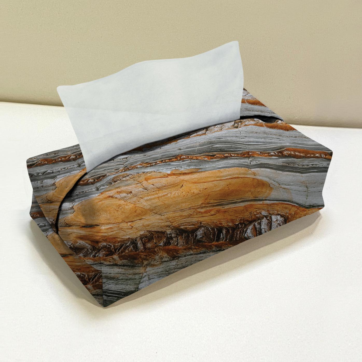 Earth Jasper Marble-Stone Tissue Box Trendy Home