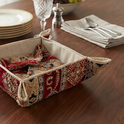 Hand Sequin - Maroon Breadbasket