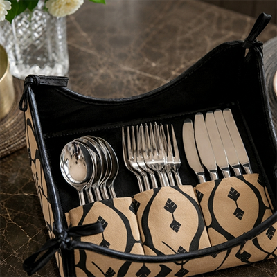Printed - Beige Nomad Cutlery Tray Trendy Home