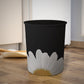 White Flower Dustbin Trendy Home