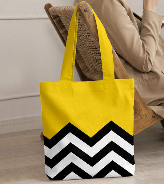 Printed - Lisbon Yellow Tote Bag