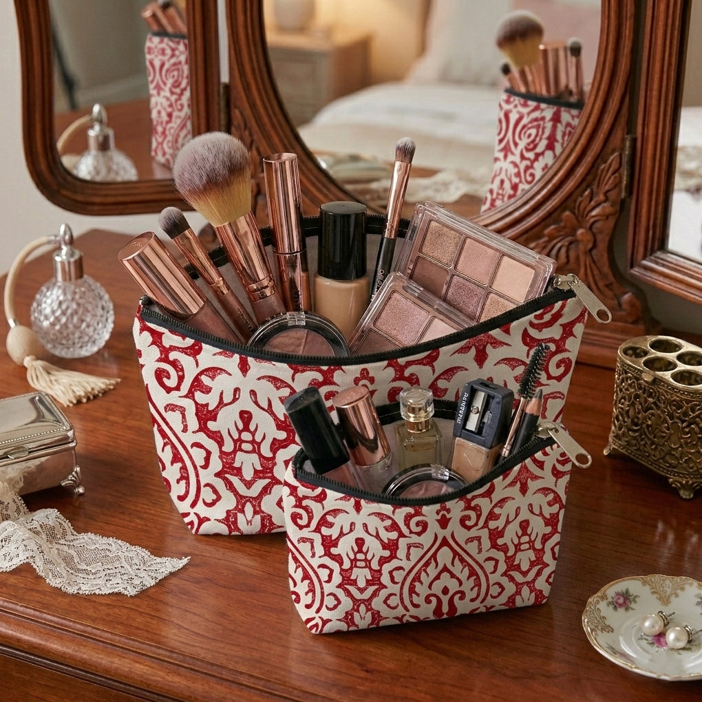 Printed - Rubine Cosmetic Pouch