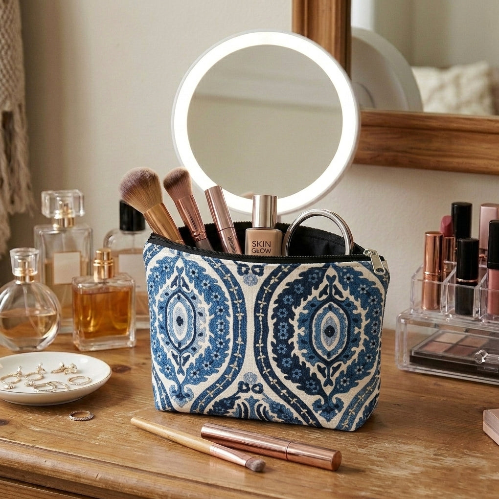 Printed - Moroccan Motif Cosmetic Pouch