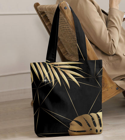 Printed - Night Leaves Tote Bag Trendy Home