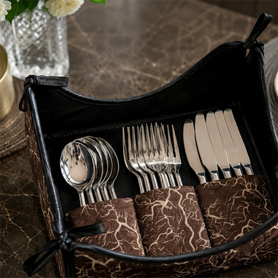 Shanghai - Khaki Cutlery Tray Trendy Home