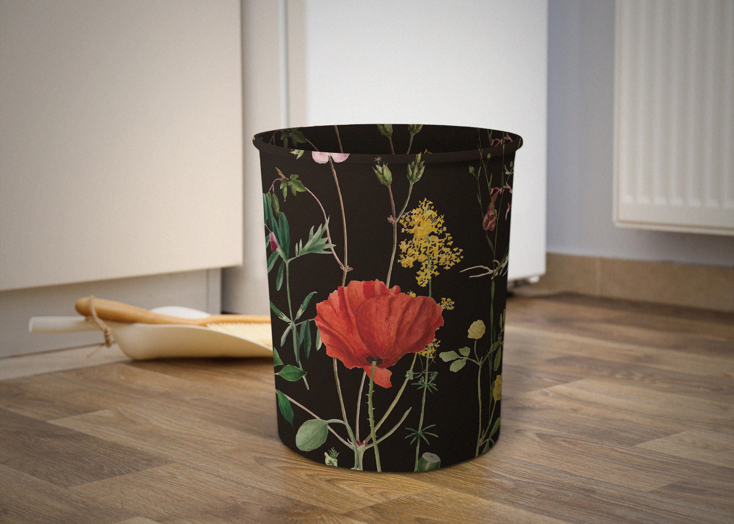 Black Rosey Dustbin Trendy Home