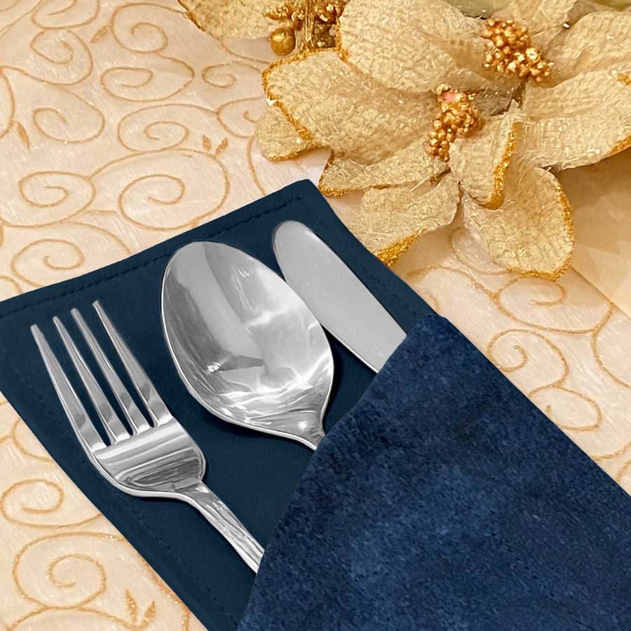 Malai Velvet - Midnight Cutlery Pouch