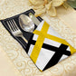 Printed - Celestial Gold Cutlery Pouch Trendy Home