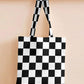 Printed - Check Tote Bag