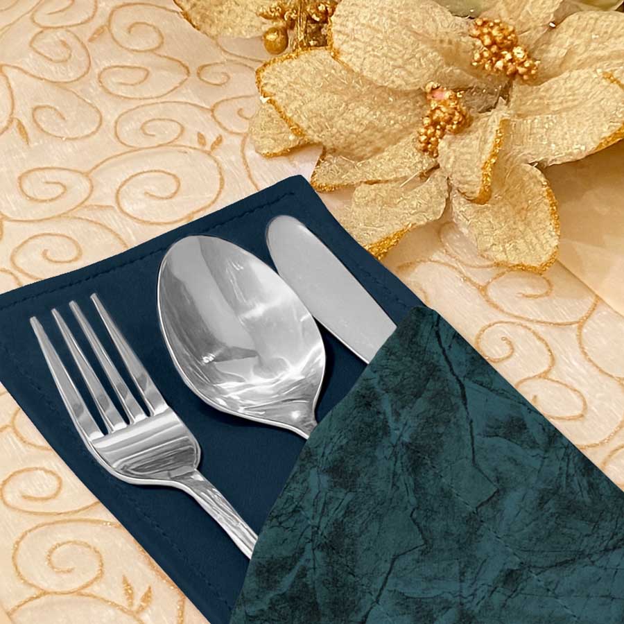 Turkish Velvet - Navy Blue Cutlery Pouch