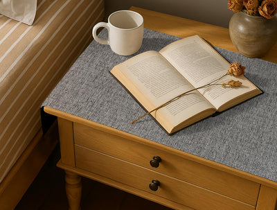 Fine Jute - Ash Bed Side Table Accent Trendy Home