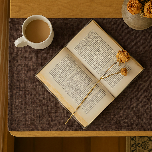 Fine Jute - Espresso Bed Side Table Accent Trendy Home