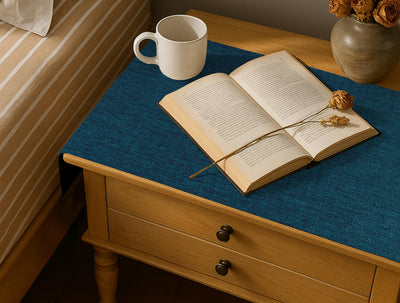 Fine Jute - Dark Turquoise Bed Side Table Accent Trendy Home