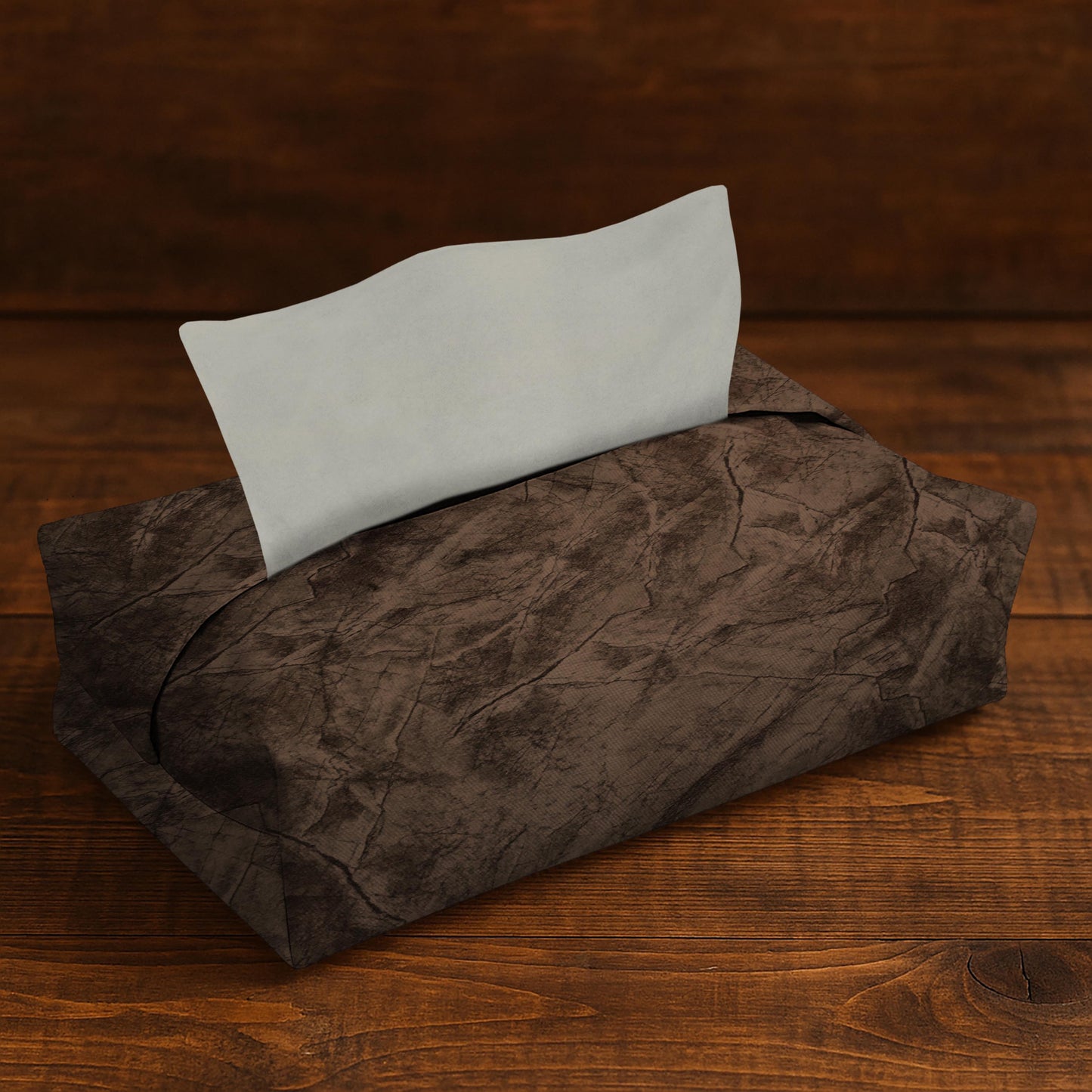 Turkish Velvet - Bronze Tissue Box Trendy Home