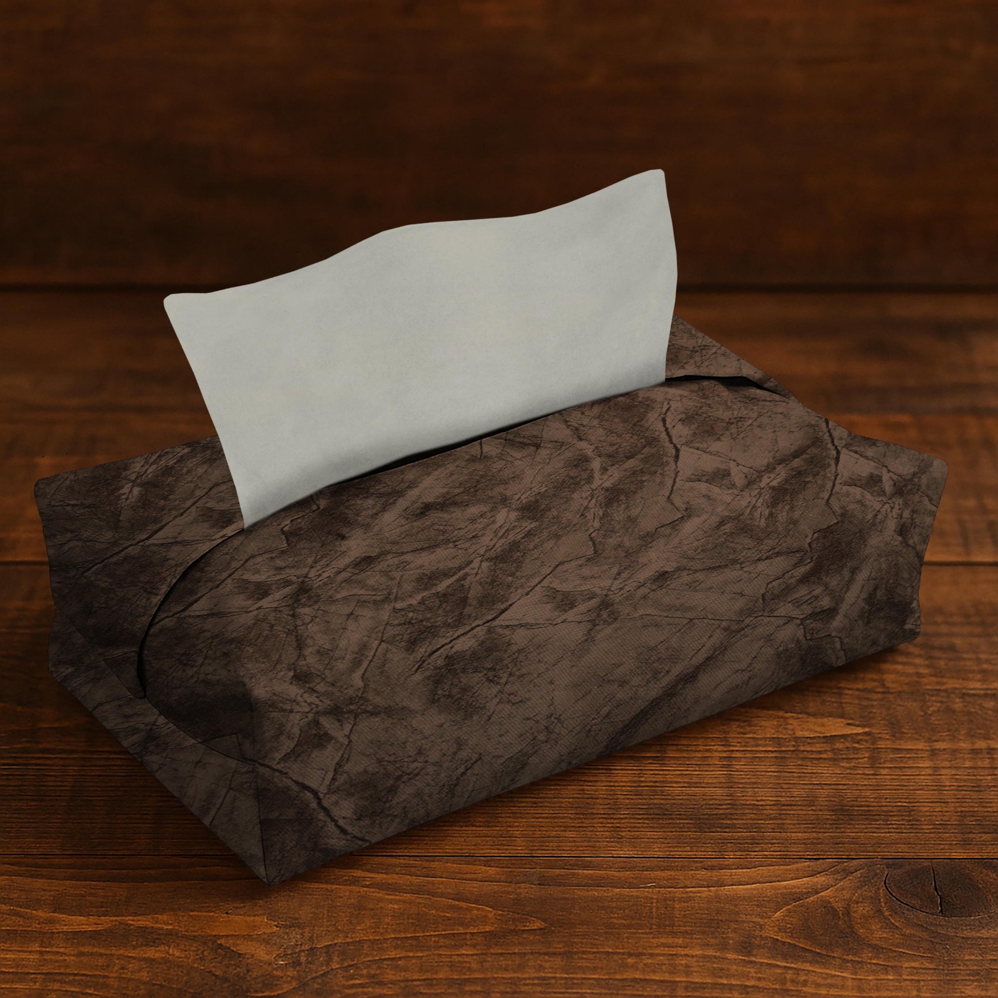 Turkish Velvet - Bronze Tissue Box Trendy Home