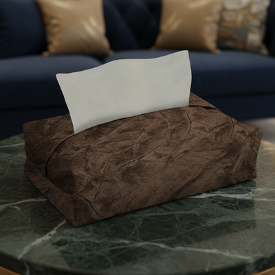 Turkish Velvet - Bronze Tissue Box Trendy Home