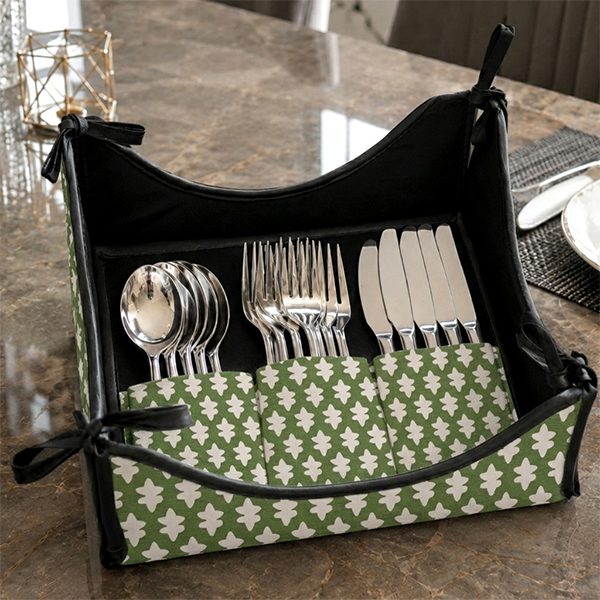 Printed - Emerald Symmetry Cutlery Tray