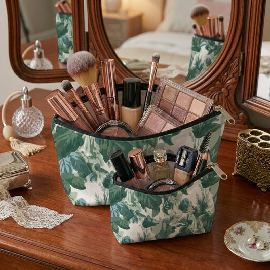 Printed - Victorian Green Cosmetic Pouch
