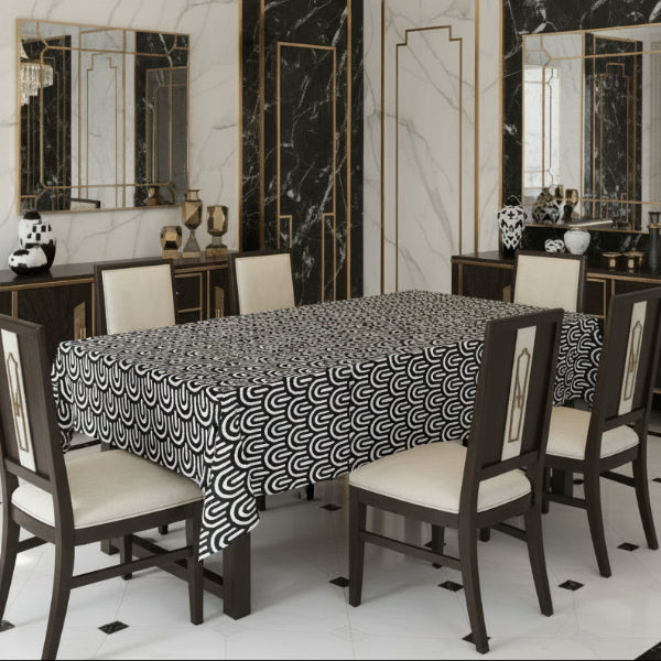 Printed - Monochrome Arch Tablecloth Trendy Home