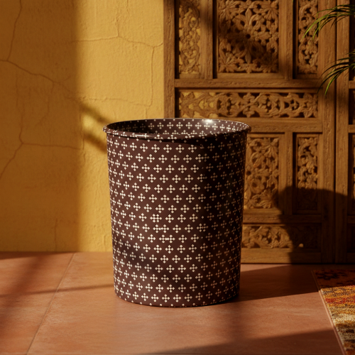 Printed - Espresso Foulard Dustbin Trendy Home