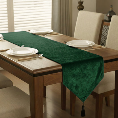 Malai Velvet - Emerald Table Runner Trendy Home