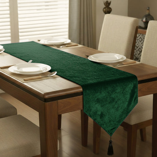 Malai Velvet - Emerald Table Runner Trendy Home
