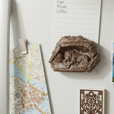 Lion of Lucerne Memorial Fridge Magnet trendy home