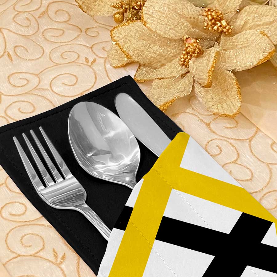 Printed - Celestial Gold Cutlery Pouch