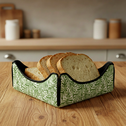 Printed - Sage Leaf Breadbasket Trendy Home