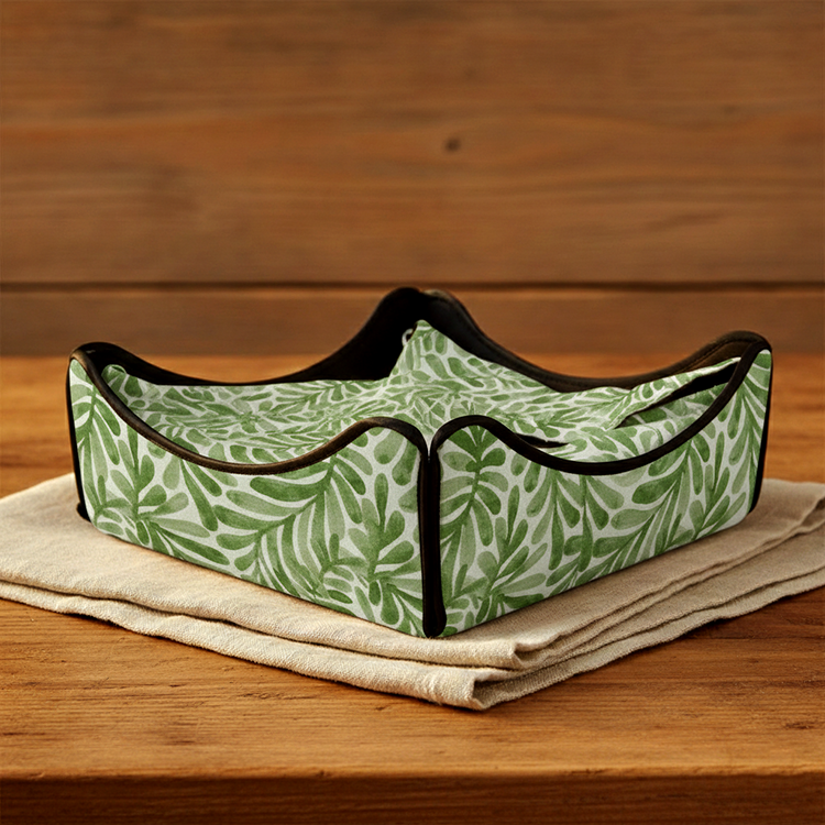 Printed - Sage Leaf Breadbasket Trendy Home