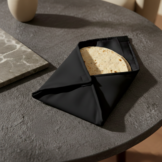 Leather - Black Roti Kapra Trendy Home