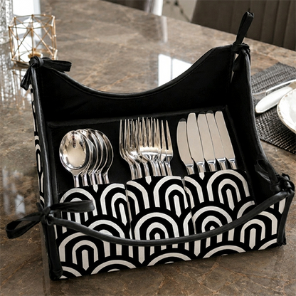 Printed - Monochrome Arch Cutlery Tray