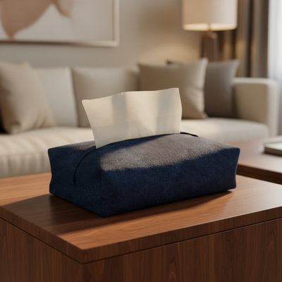 Malai Velvet - Midnight Tissue Box Trendy Home