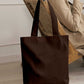 Leather - Burnt Cinnamon Tote Bag